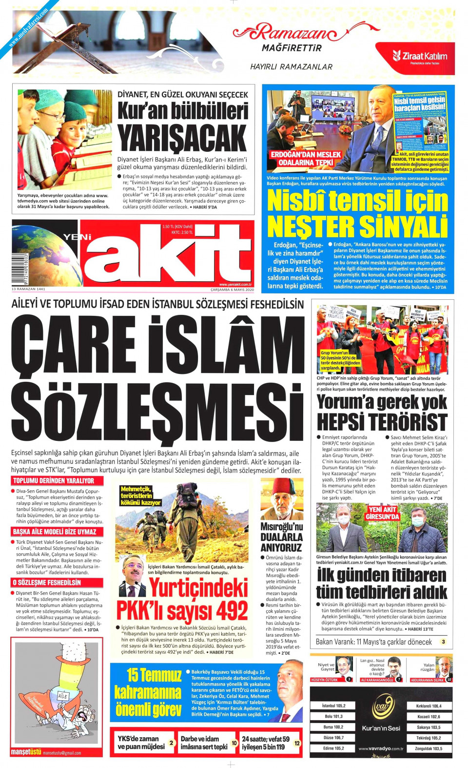 Yeni Akit Gazetesi May S Ar Amba