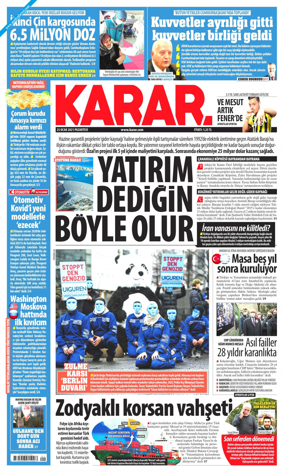 Karar Gazetesi Ocak Pazartesi