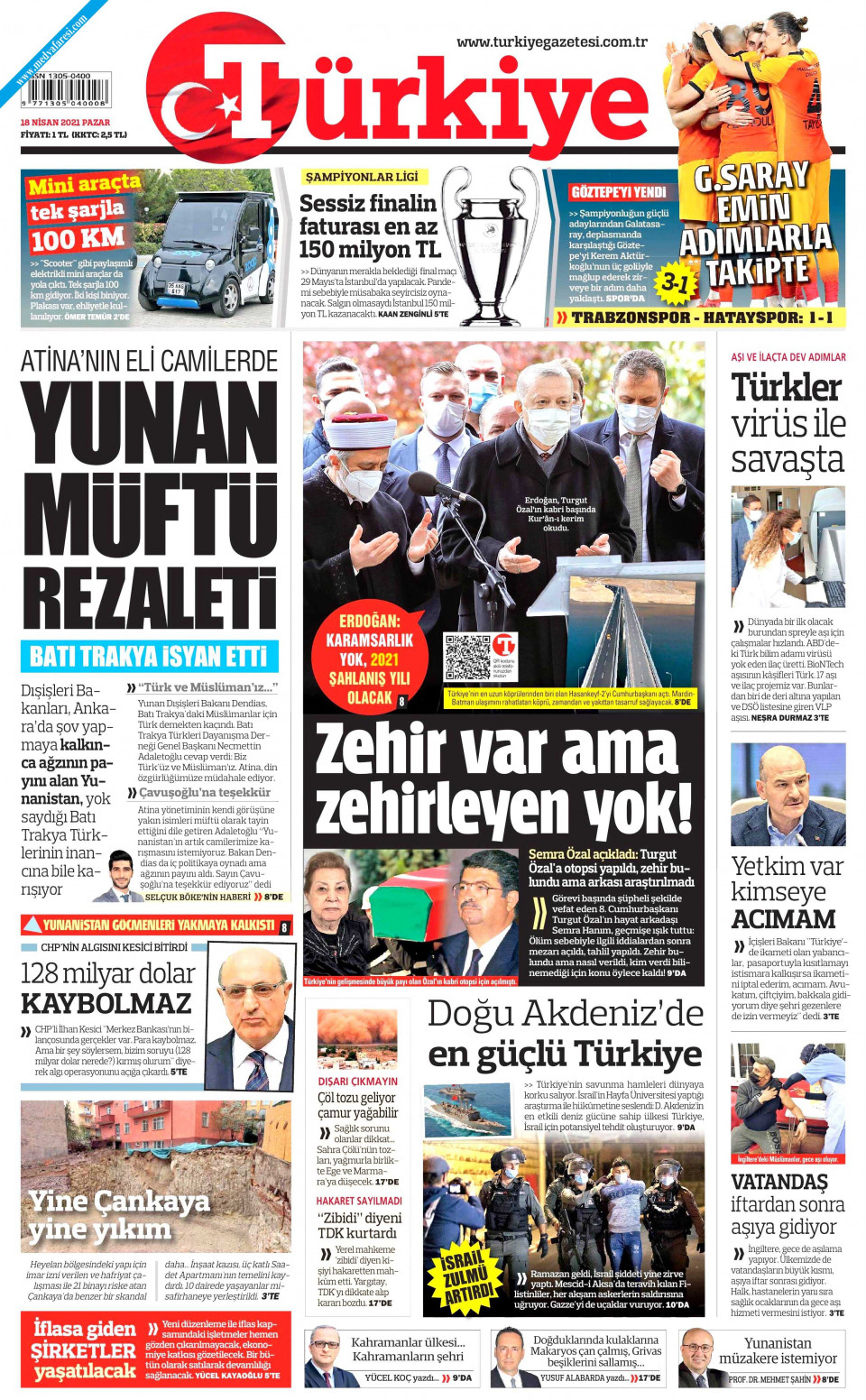 T Rkiye Gazetesi Gazetesi Nisan Pazar