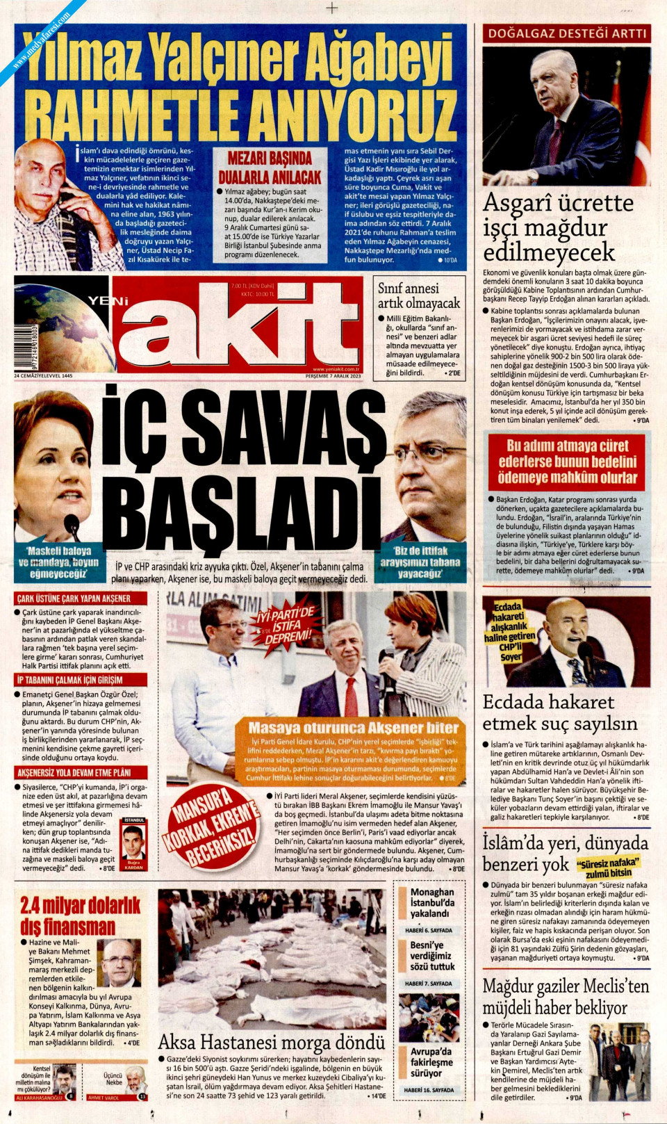 Yeni Akit Gazetesi Aral K Per Embe