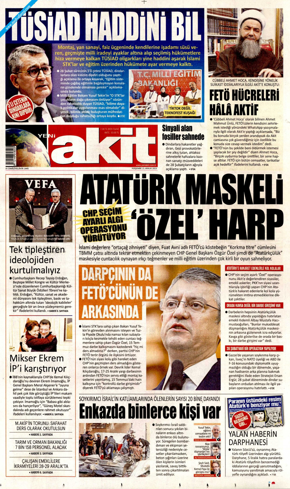 Yeni Akit Gazetesi Aral K Per Embe