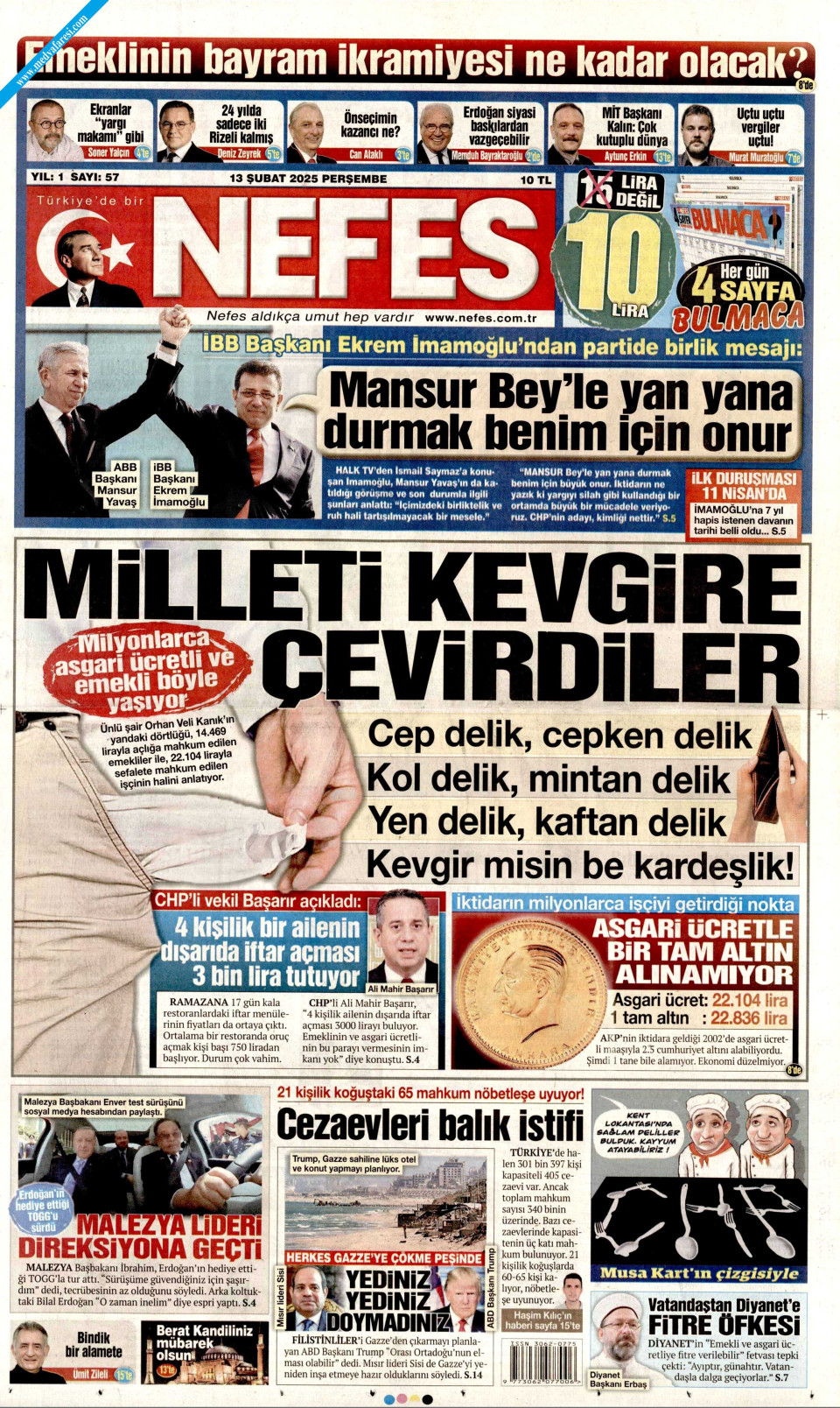 Nefes Gazetesi Ubat Per Embe