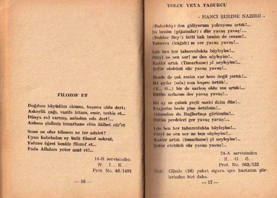 60'larda Bakırköy'de yatan akıl hastalarının yazdığı 26 şiir - Resim: 4