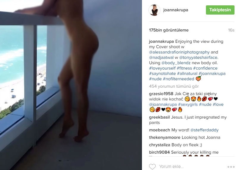 Joanna Krupa balkonda çırılçıplak - Resim: 4