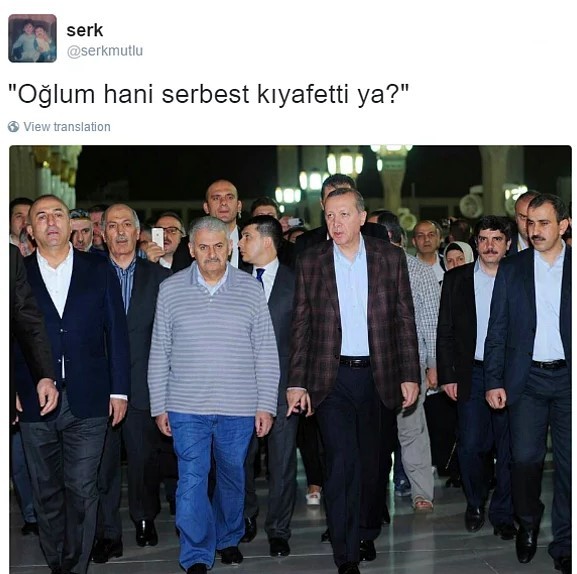 Binali Yıldırım kıyafetiyle olay oldu! - Resim: 2