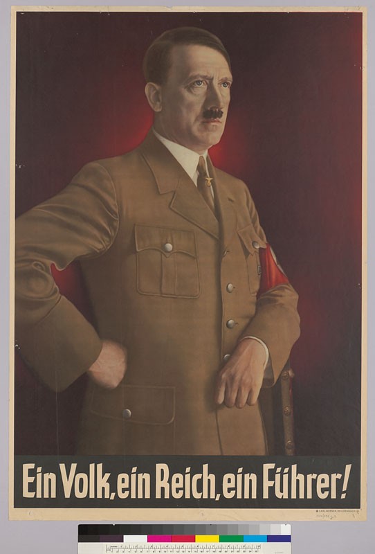 Milyonlarca insanın katili Adolf Hitler'in 17 propaganda afiş ve pankartı - Resim: 1