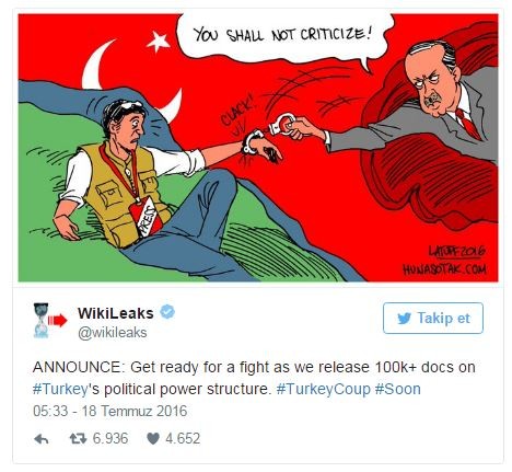 Wikileaks Türkiye ile ilgili 100 bin döküman yayınlayacak - Resim: 4