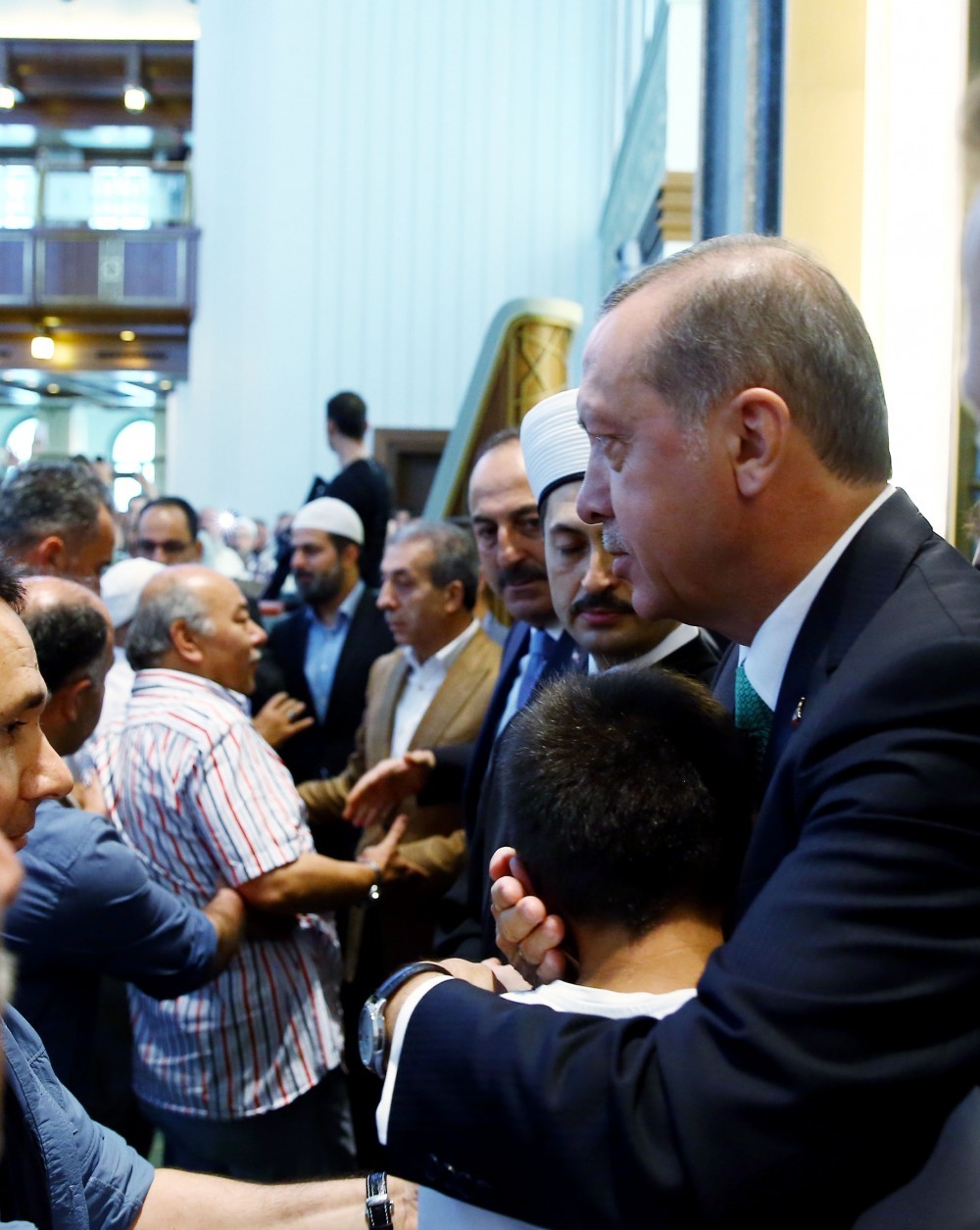 Erdoğan cuma namazını Beştepe'deki Millet Camisi'nde kıldı - Resim: 4