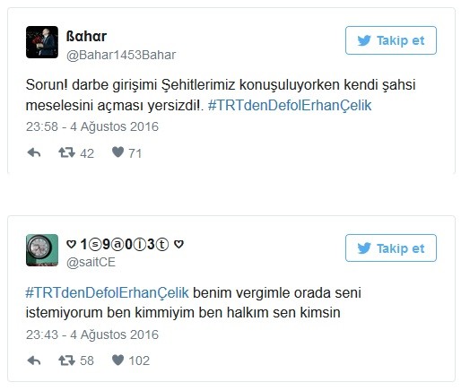 Sosyal medyadan Erhan Çelik'e büyük tepki! - Resim: 1