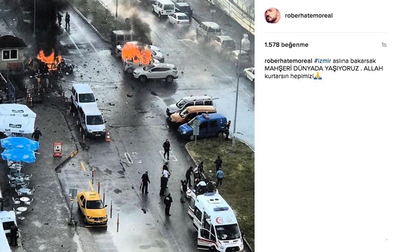 Ünlüler İzmir patlamasını lanetledi! - Resim: 1