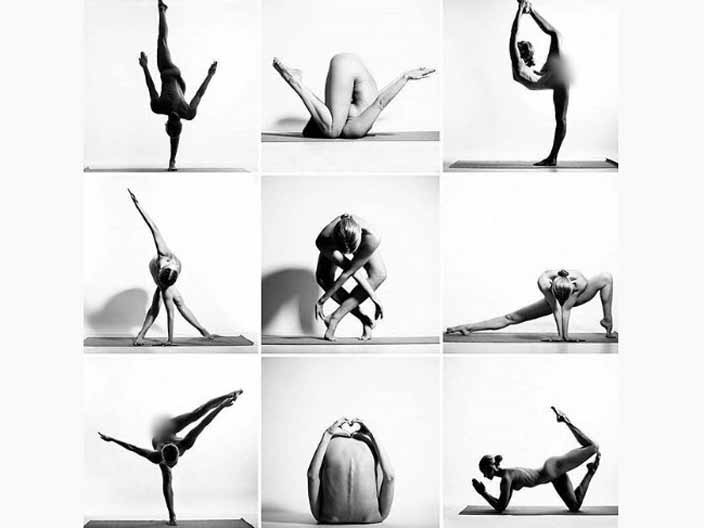 Instagram'da yeni trend çıplak yoga! - Resim: 2