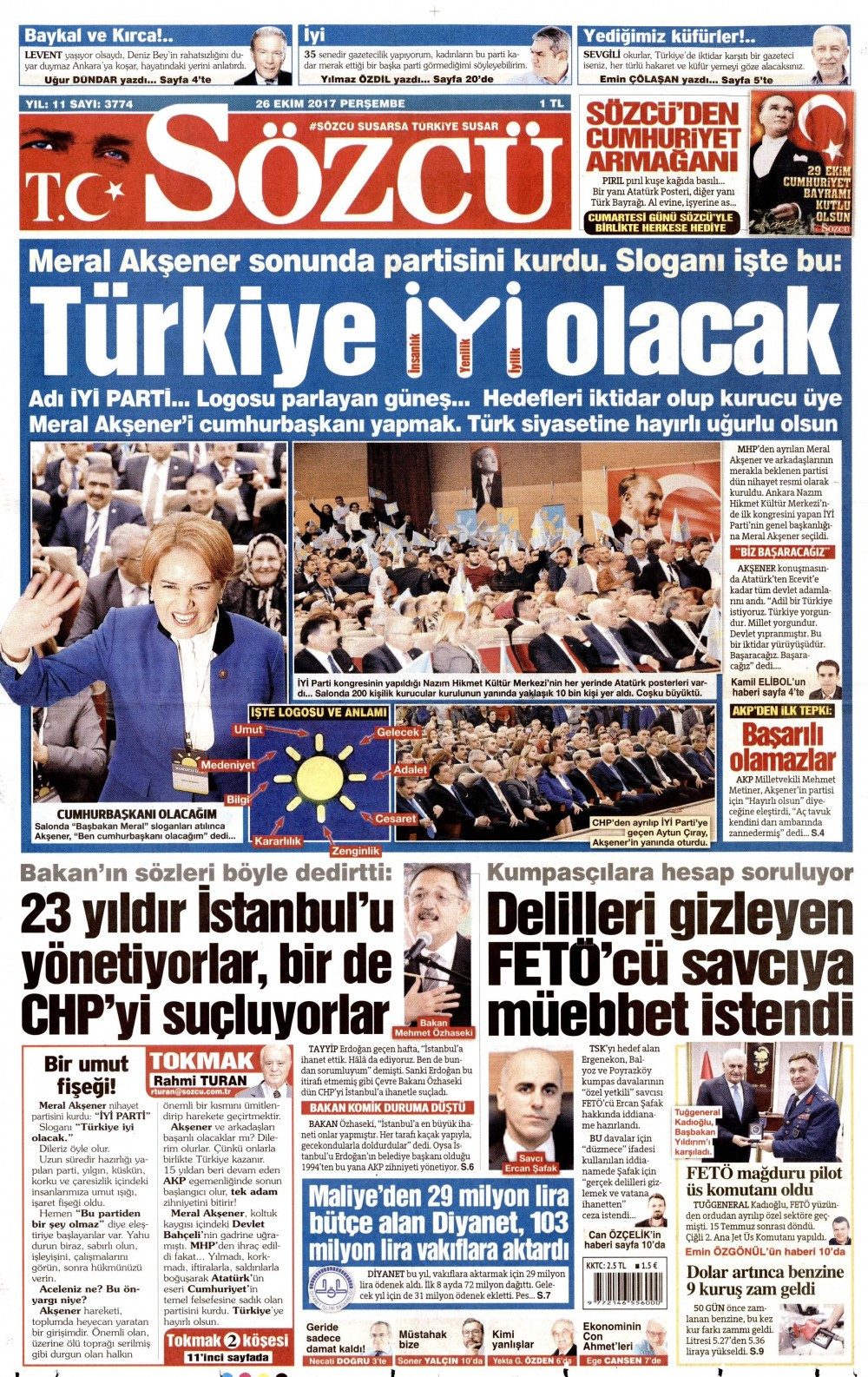 Hangi gazeteler Akşener’in İYİ Parti’sini nasıl gördü? - Resim: 4