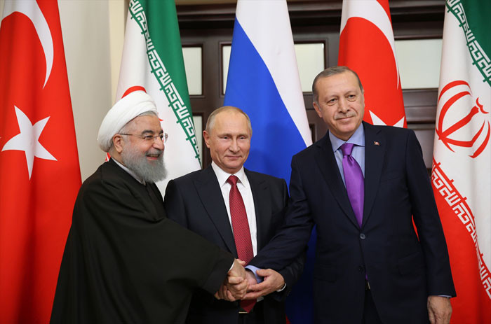 Erdoğan Putin ve Ruhani'nin Soçi fotoğrafı dünyada olay oldu - Resim: 1