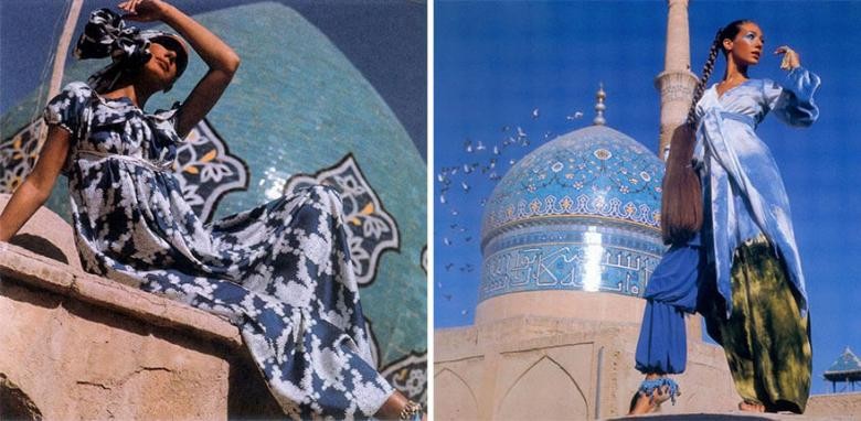 1970'lerde bir moda dergisine poz vermiş İranlı kadın modeller - Resim: 1