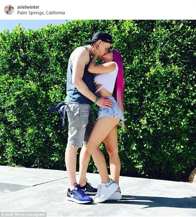 Ariel Winter sevgilisi Levi Meaden'le öpüşme karesini paylaştı! - Resim: 2
