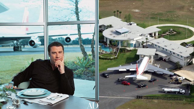 Travolta evinin bahçesine uçağını park ediyor - Resim: 3