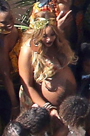 Beyonce ikizlerine Afrika temalı baby-shower partisi düzenledi - Resim: 1