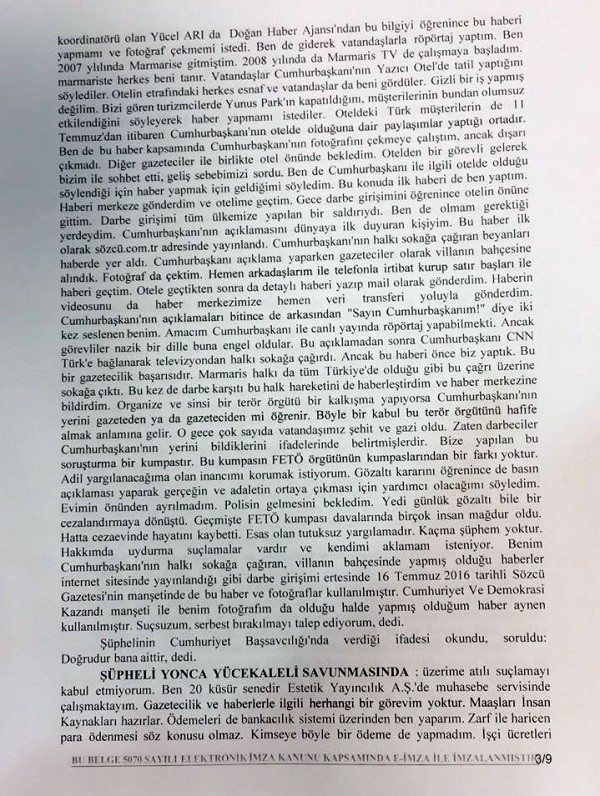 FETÖ'den tutuklanan Sözcü çalışanlarının mahkeme ifadelerinin tam metni - Resim: 4