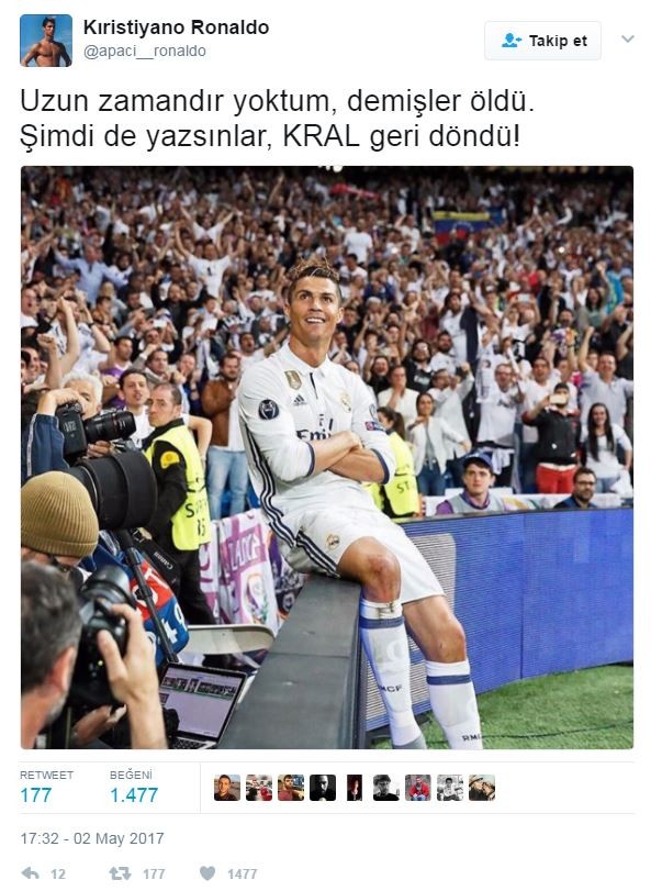 Apaçi Ronaldo'dan sosyal medyayı güldüren paylaşımlar - Resim: 1