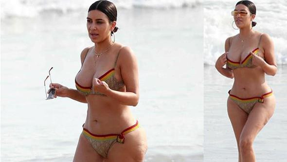 Kim Kardashian bikinili pozlarla ilgili konuştu: Beni çirkin göstermeye çalıştılar - Resim: 2