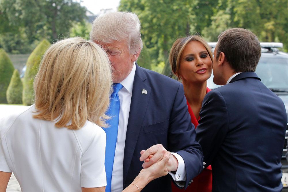 Trump'tan Macron'un eşine ilginç iltifat - Resim: 2