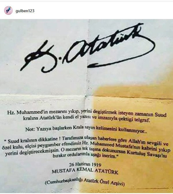 Gülben Ergen'den Atatürk ve Hz. Muhammed paylaşımı - Resim: 4