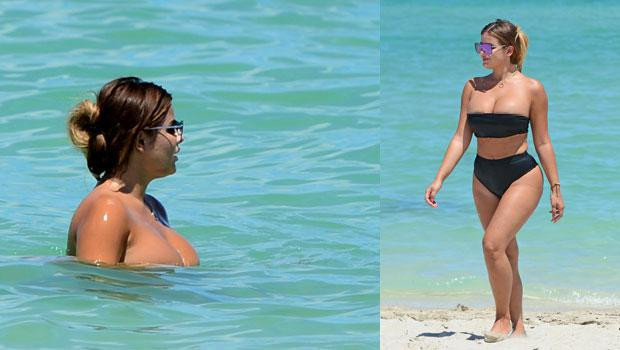 Rus Kim Kardashian Anastasia, sahile indi - Resim: 1