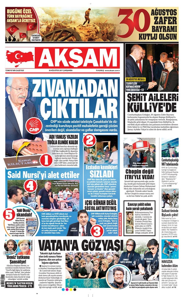 30 Ağustos Zafer Bayramı gazete manşetleri - Resim: 1