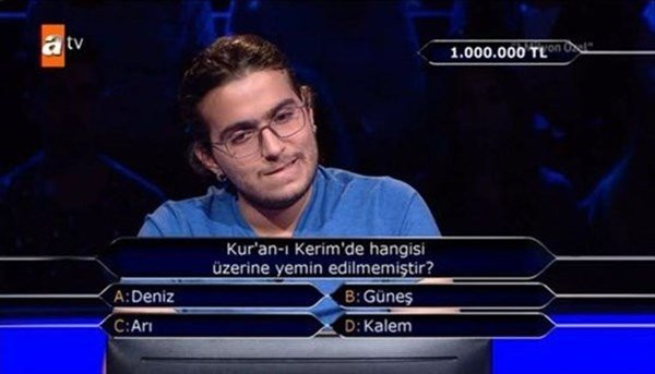 İşte 1 milyon lira ödüle sahip Kim Milyoner Olmak İster final sorusu.. - Resim: 3