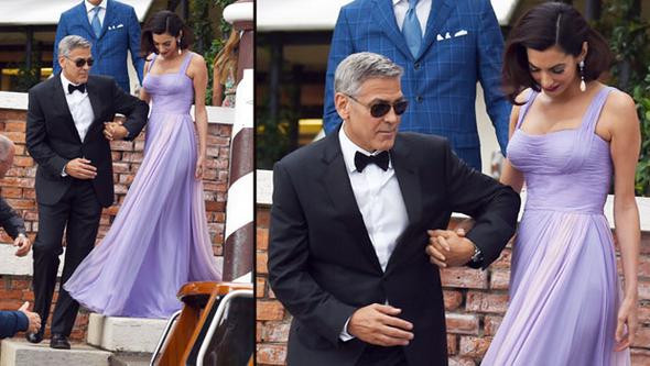 George Clooney karısını galaya böyle getirdi - Resim: 1