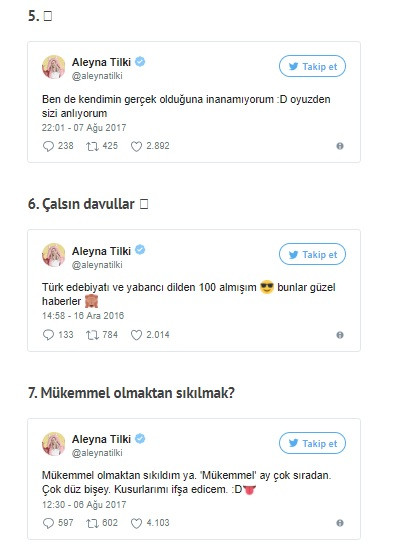 Aleyna Tilki'nin mütevazılıktan uzak ilginç paylaşımları - Resim: 3