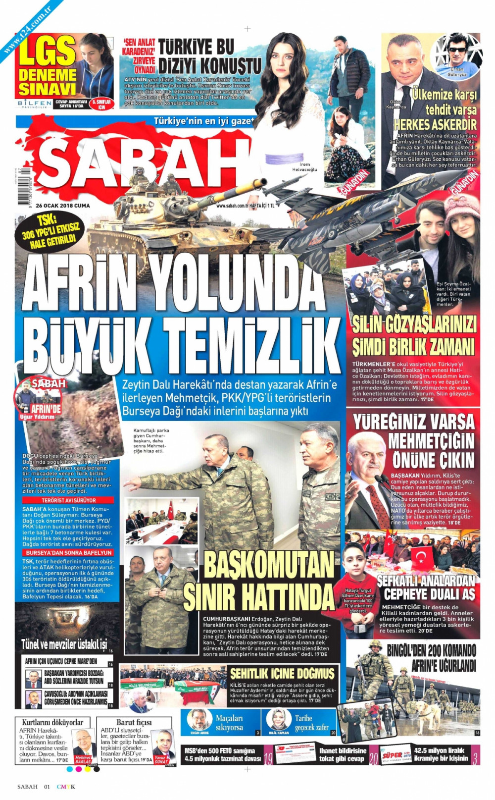 Gazeteler Erdoğan’ın kamuflajla sınır ziyaretini nasıl gördü? - Resim: 2