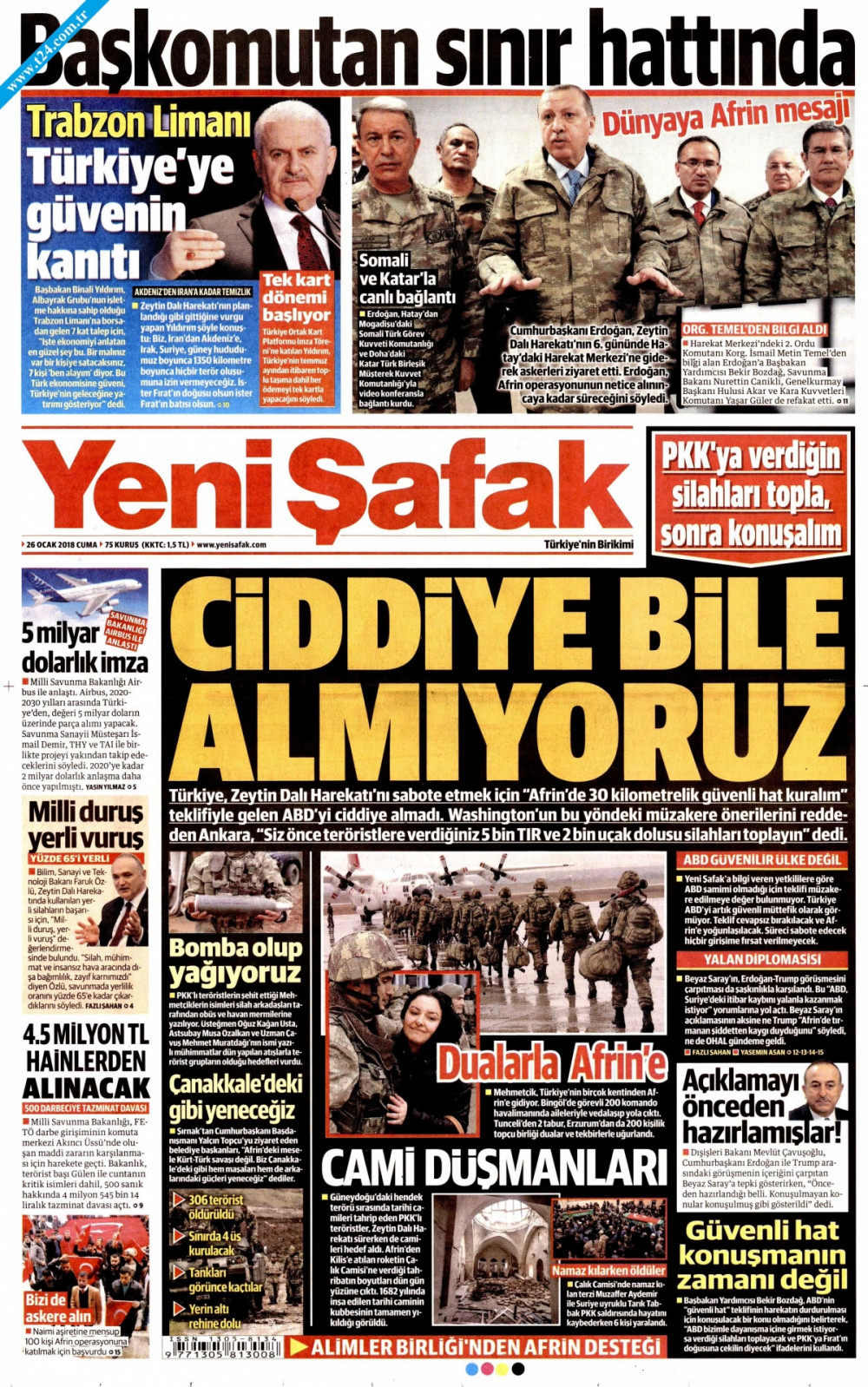 Gazeteler Erdoğan’ın kamuflajla sınır ziyaretini nasıl gördü? - Resim: 3