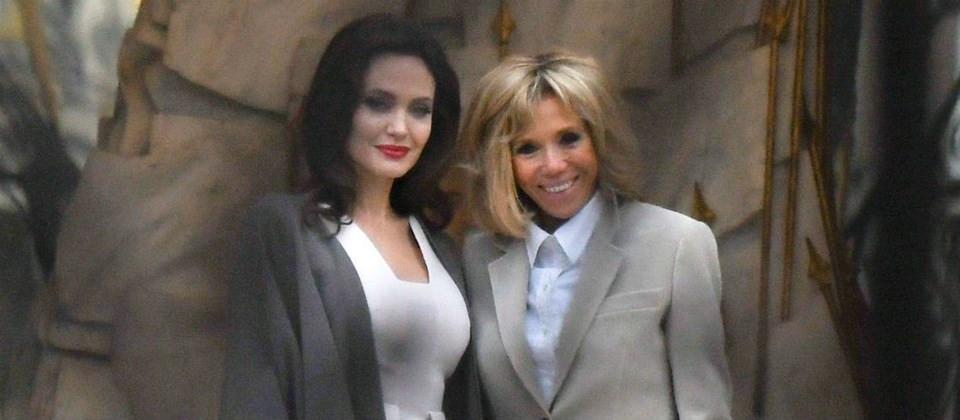 Angelina Jolie ve Fransa First Lady’si Brigitte Macron bir araya geldi - Resim: 2
