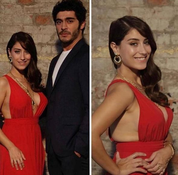 Hazal Kaya derin dekoltesiyle olay oldu - Resim: 2