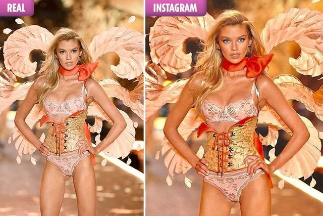 Victoria's Secret meleklerinin photoshoplu görüntüleri olay oldu - Resim: 2