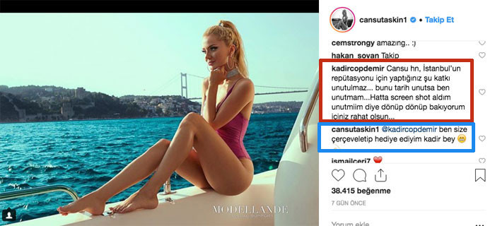 Kadir Çöpdemir Instagram'da Cansu Taşkın'a yürüdü! İrem Derici'nin eski eşi ise... - Resim: 3