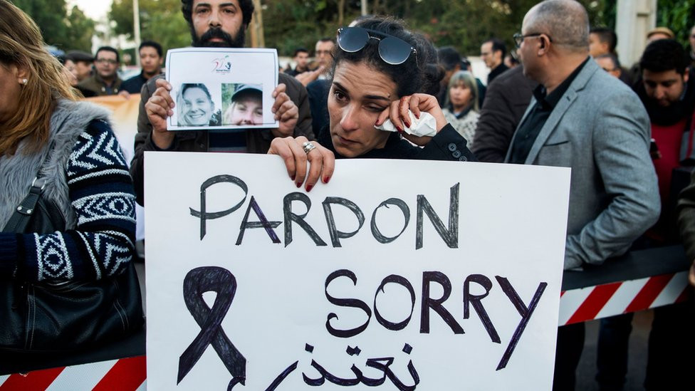 Gittikleri Fas'ta vahşice öldürülen 2 turist üç ülkede gözyaşlarıyla anıldı - Resim: 3