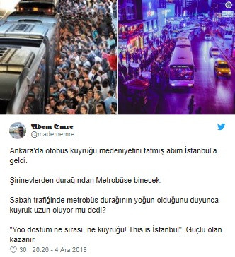 Ankara'daki otobüs sırası fotoğrafı İstanbulluları kıskandırdı - Resim: 4