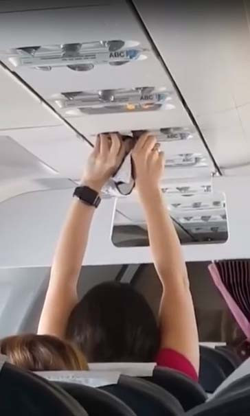 Uçakta herkesin içinde iç çamaşırını çıkaran kadın bakın ne yaptı - Resim: 1
