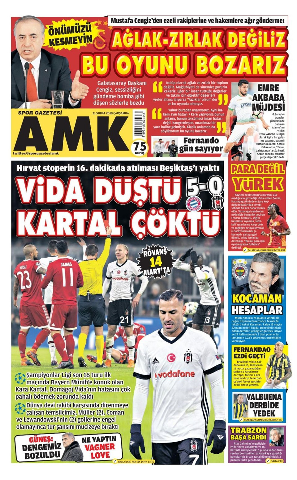 Beşiktaş’ın Bayern Münih bozgununu spor gazeteleri nasıl gördü? - Resim: 3