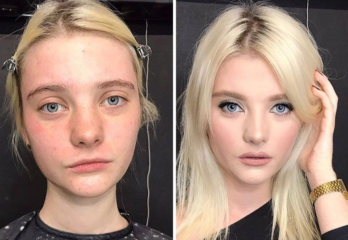 Kadınların makyaj öncesi ve sonrasındaki büyük değişimleri - Resim: 1
