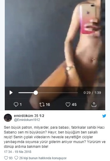 Sosyal medyada Ciciş Esra'nın Hacı Sabancı videosuna yapılan yorumlar - Resim: 2