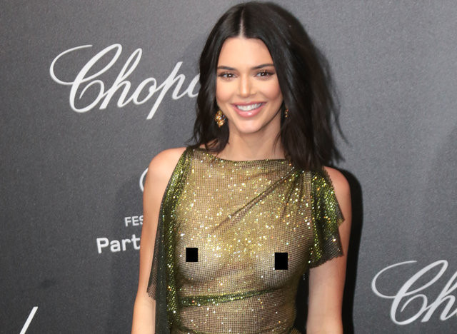 Kendall Jenner'ın transparan elbisesi olay oldu - Resim: 4