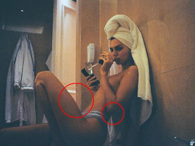 Kendall Jenner'a photoshop suçlaması! - Resim: 2