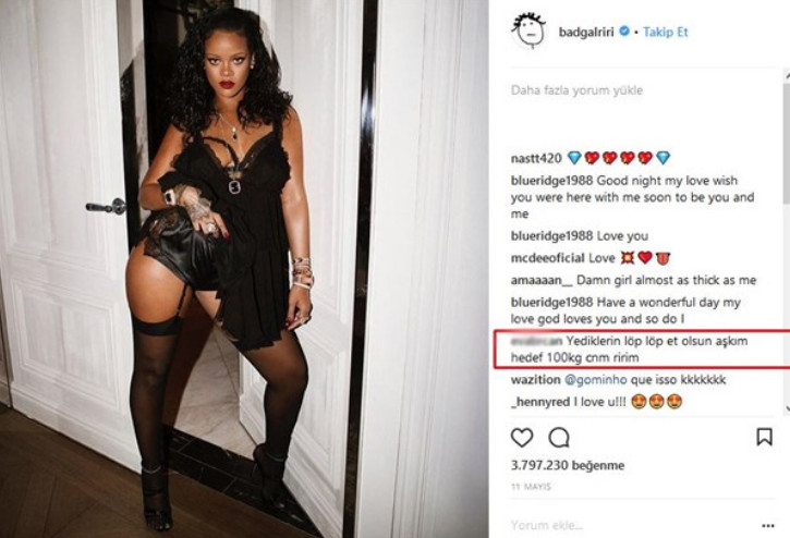 Türk takipçiden Rihanna için olay yorum - Resim: 3