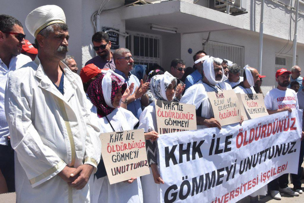 Kefen giyindiler, canlı gömülmek için dilekçe verdiler - Resim: 4