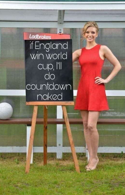 Rachel Riley Dünya Kupası'nı İngiltere kazanırsa ekrana çıplak çıkacak - Resim: 1