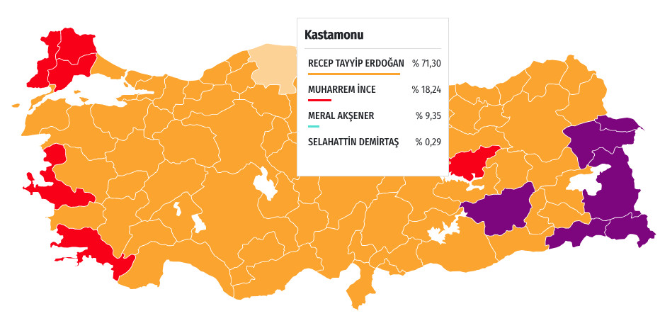Erdoğan hangi şehirlerde oy rekorları kırdı? İşte o şehirler - Resim: 1