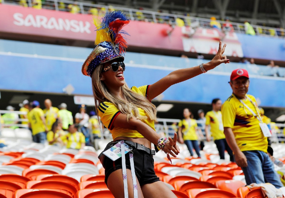 Dünya Kupası'nda Kolombiya tribünleri ilgi odağı - Resim: 1